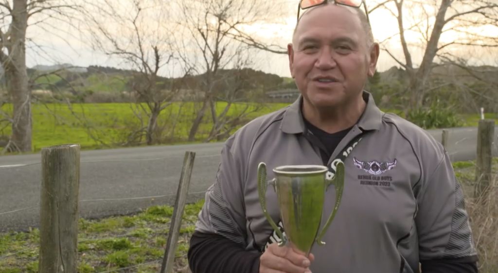 An image of a Tangiteroroa loal legend with the Tito Cup